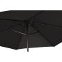 Parasol m/krank polyester sort Ø2,5 m 