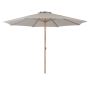 Parasol beige teaklook Ø3,5 m 