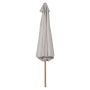 Parasol beige teaklook Ø3,5 m 