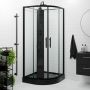Granvik brusepanel sort glas 20x215 cm  