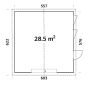 Palmako garageport Andre 28,5 m²