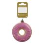 Geroma juleophæng m/ donutmotiv pink/guldglimmer 8 cm