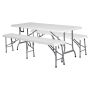 Sunfun foldebord hvid 180 cm
