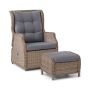 Sunfun skammel Maddie polyrattan natur inkl. hynde