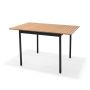 Sensum havebord med udtræk Bergby alu/eukalyptus 125x80 cm
