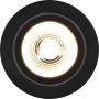Nordlux indbygningsspot Alec sort Ø9,5 cm IP44