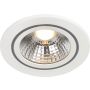 Nordlux LED-indbygningsspot Alec hvid dæmpbar IP44 Ø9,5 cm