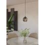 Eglo pendel Ariscani røgfarvet/sort 40 W E27 Ø20 cm 