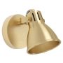 Eglo LED-spotlampe Seras børstet messing GU10 Ø10 cm