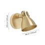 Eglo LED-spotlampe Seras børstet messing GU10 Ø10 cm