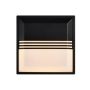 Nordlux LED-væglampe Oliver Square sort IP54 17,5 cm