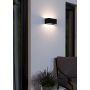 Eglo udendørs LED-væglampe Lesmo sort alu L24 cm