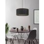 Eglo pendel Marasales sort stål/tekstil E27 Ø55 cm