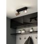 Eglo spotlampe Cayuca dobbelt GU10 sort/træ