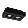 Eglo loftlampe Mendoza sort 2xGU10 LED 14x25 cm