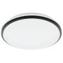 Eglo LED-plafond Pinetto hvid/sort IP44 Ø34 cm