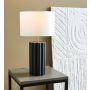 Markslöjd bordlampe Column sort/hvid E14 24x44 cm