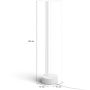 Philips Hue LED-bordlampe Signe Gradient WCA hvid 20W H55 cm