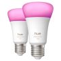 Philips Hue kronepærer White and Color Ambiance A60 E27 9 W 2-pak.  