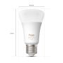 Philips Hue kronepærer White and Color Ambiance A60 E27 9 W 2-pak.  