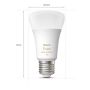 Philips Hue kronepære White Ambiance A60 E27 8 W