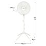 Ventilator stående 125 cm hvid - Star-fan