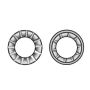 Marinetech tandskive J-form A4 rustfrit stål Ø8,2mm