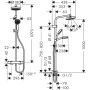 Hansgrohe brusesystem Showerpipe myclub 180 