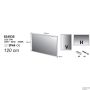 Kold lysspejl LED 120x80x3 cm