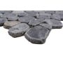 Mosaik flodsten sort 31,5 x 31,5 cm