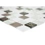Mosaik Trend glas og metal hvid mix 30x30 cm