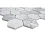 Mosaik hexagon cement lysegrå 325X281X6 mm