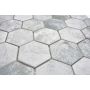 Mosaik hexagon cement lysegrå 325X281X6 mm