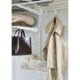 Elfa Lumi multikrog til trådhylde hvid 3 stk.
