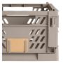 Foldbar opbevaringskasse grå 50x33x20 cm