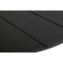 Sunfun Bordeaux havebord stål/nonwood sort Ø110 cm