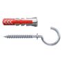 Fischer rawplugs´Duopower 6x30 mm 6 stk. m/ rund krog