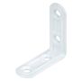 Vinkeljern 40 x 40 x 15 mm (A x A x B) hvid