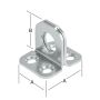Vormann bøjlebeslag galvaniseret 40x40 mm