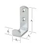 Vormann vægkrog galvaniseret 36x49 mm