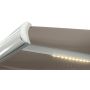 Outfit markise hellukket m/motor og LED taupe 350x300 cm