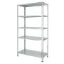 Regalux stålreol Express med 5 hylder 188x100x45 cm 65 kg galvaniseret 