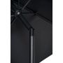Sunfun Eva parasol m/krank og tilt alu/polyester sort Ø300 cm