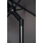 Sunfun Eva parasol m/krank og tilt alu/polyester sort/grå Ø300 cm