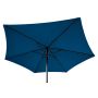 Sunfun Eva parasol m/krank og tilt alu/polyester sort/blå Ø300 cm