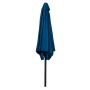 Sunfun Eva parasol m/krank og tilt alu/polyester sort/blå Ø300 cm