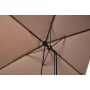 Sunfun Eva parasol m/krank og tilt alu/polyester sort/taupe Ø300 cm