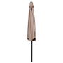 Sunfun Eva parasol m/krank og tilt alu/polyester sort/taupe Ø300 cm