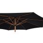 Sunfun Eva parasol m/krank og tilt alu/polyester teak/sort Ø300 cm