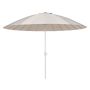 Sunfun Lily parasol m/krank og tilt stål/polyester hvid/grå Ø270 cm
